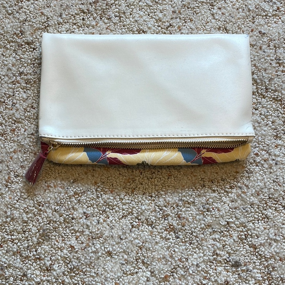 Rachel Pally Cream and Floral Clutch
